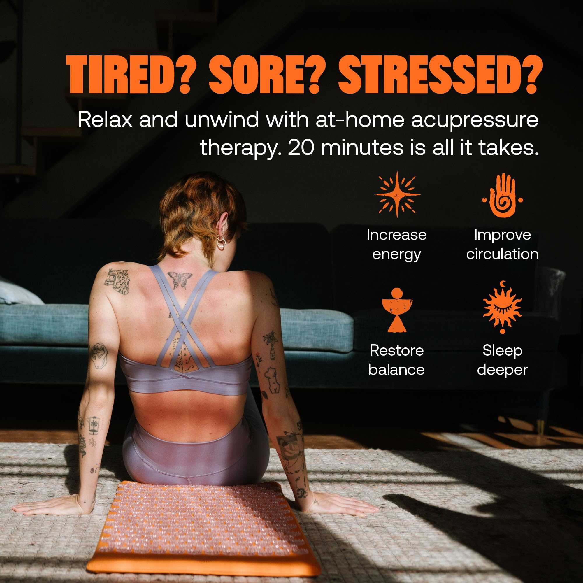 Amazon.com: ShaktiMat Premium Acupressure Mat, Level 1 in Amber